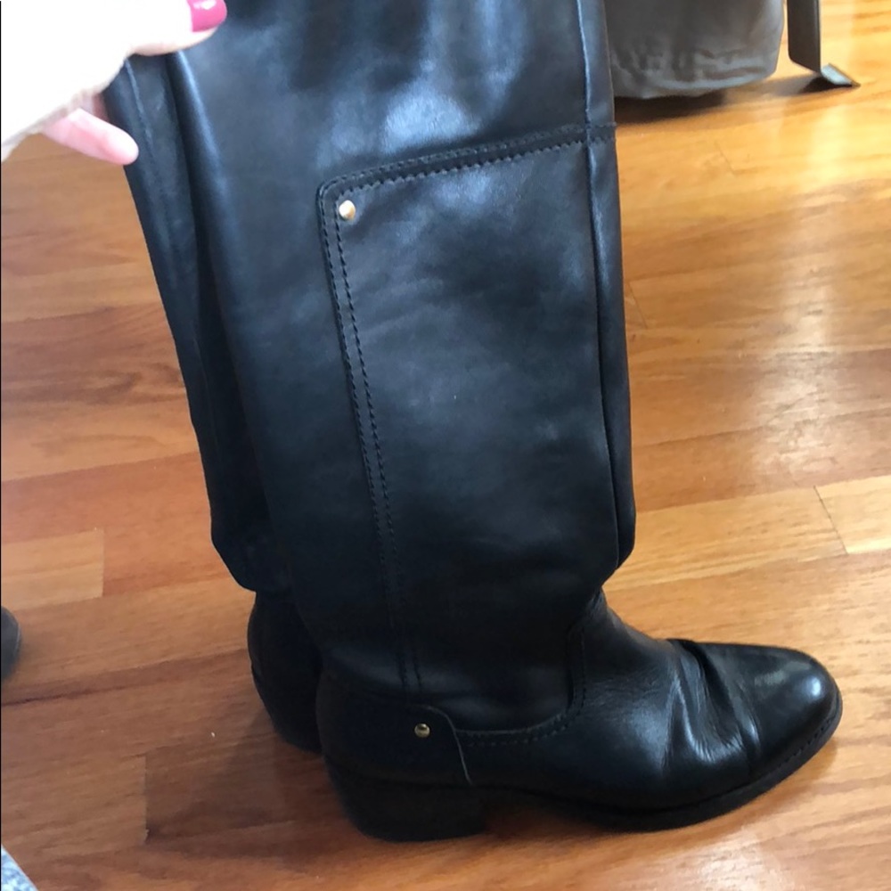 Black riding boots
